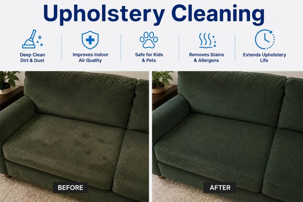 Upholstery Cleaning Transformation